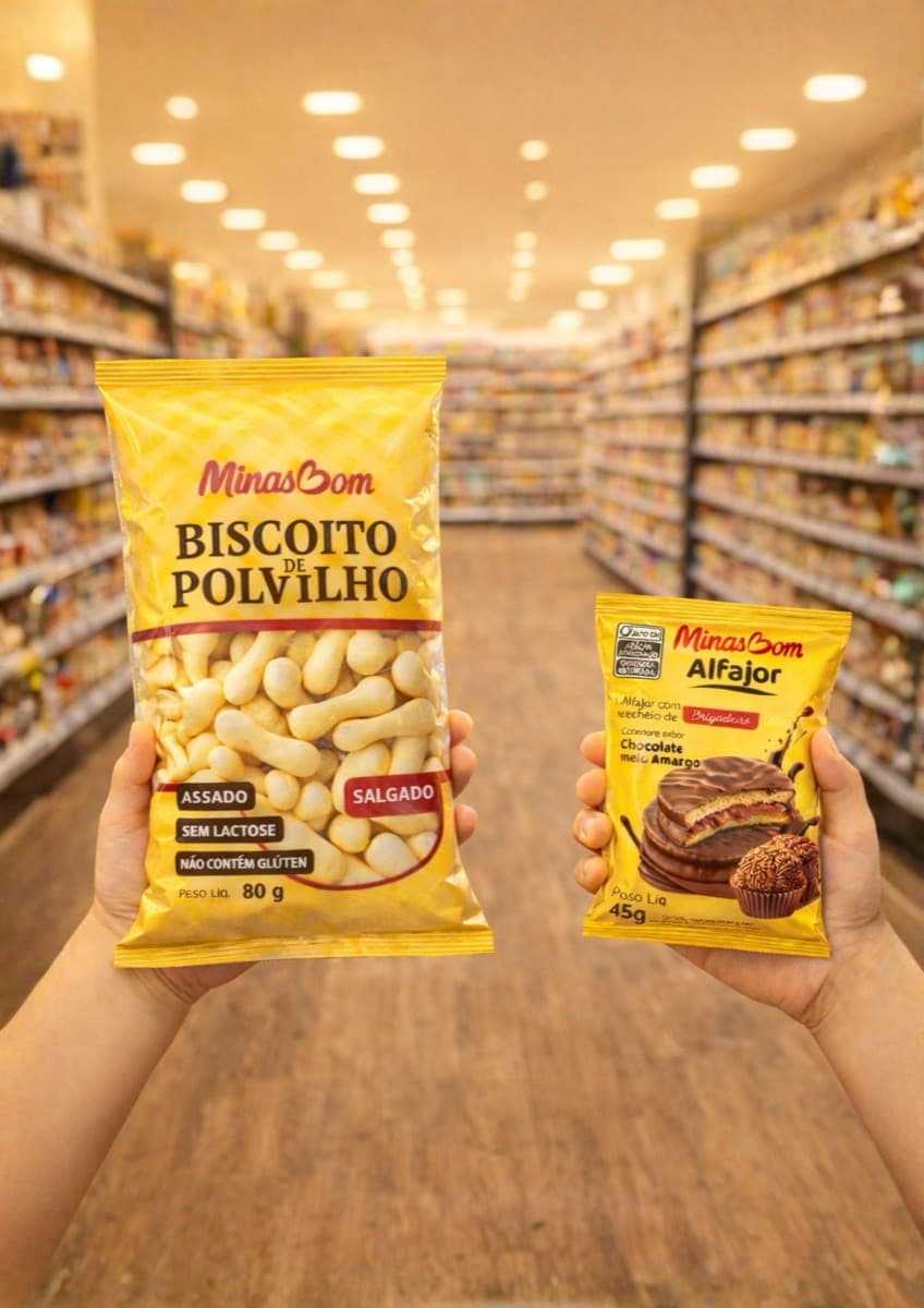 Variedade de produtos Minasbom para revenda