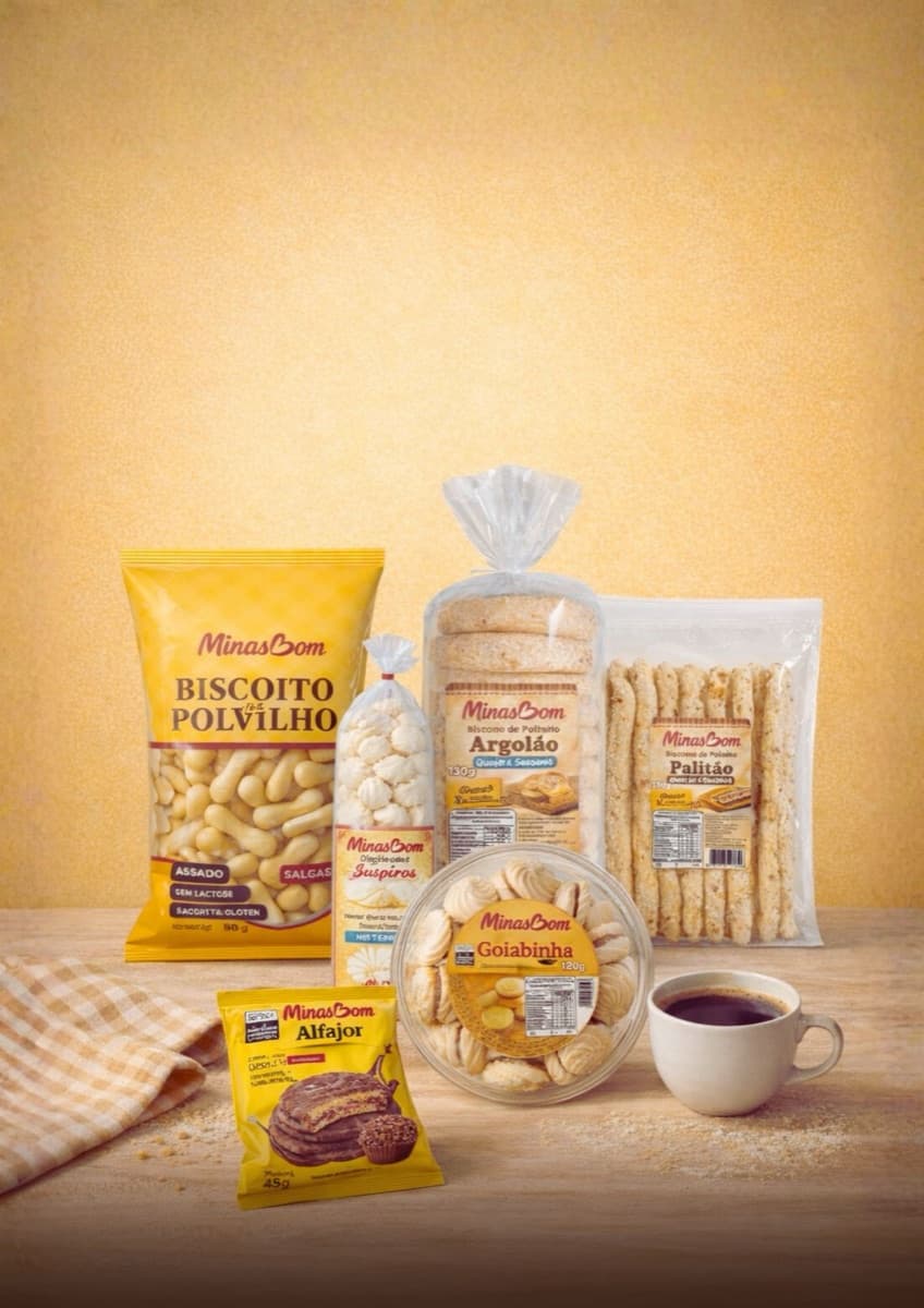Linha de produtos Minasbom